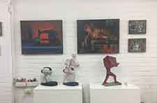 Exhibition gallery paintings