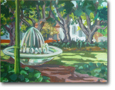 Small Oil Painting - Public Art Brigatti Gardens